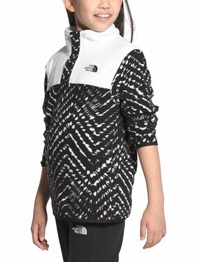 The North Face Glacier 1/4 Snap Pullover Zebra print - Youth size Medium